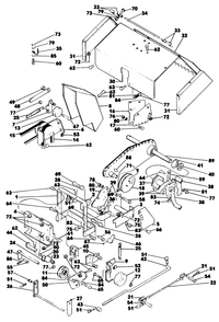 Tiller 1 Diagram and Parts List for 62542C (G00000001-G99999999)(1988) Lawn Boy Lawn Tractor